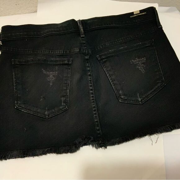 Citizens of Humanity Black Denim Mini Skirt size 27 - Picture 5 of 10